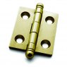 Brusso Brusso Brass Butt Hinge with Ball Finials CB-303B