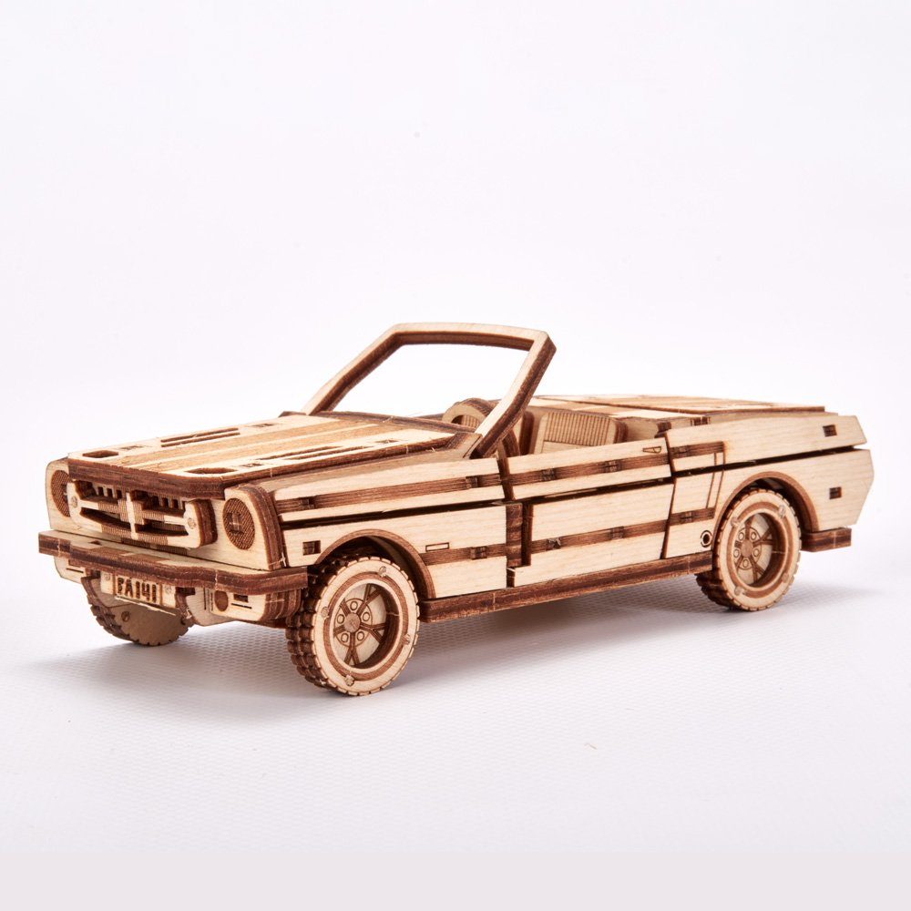 Wood Trick Hot Rod Car Model Kit - 3D Wooden Puzzle