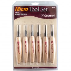 Flexcut 1.5mm Mixed Profile Micro Tool Set MT910 Flexcut 1.5mm Mixed Profile Micro Tool Set MT910