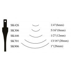 Flexcut No.6 Sweep Gouges Flexcut No.6 Sweep Gouges