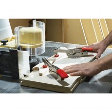 Bessey Horizontal Toggle Clamp with Open Arm and Horizontal Base Plate Bessey Horizontal Toggle Clamp with Open Arm and Horizontal Base Plate