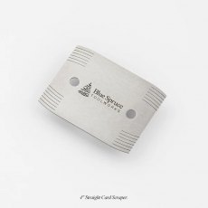 Blue Spruce 4'' Straight Card Scraper Blue Spruce 4'' Straight Card Scraper