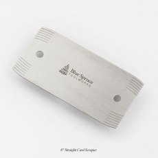 Blue Spruce 6'' Straight Card Scraper Blue Spruce 6'' Straight Card Scraper