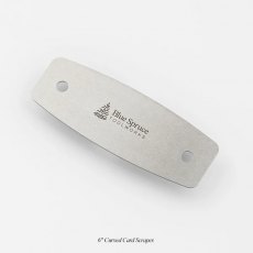 Blue Spruce Curved Card Scraper Blue Spruce Curved Card Scraper