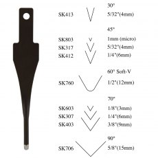 Flexcut 60-degree Soft-V Tool (60°) - 1/2'' (12mm) SK760 Flexcut 60-degree Soft-V Tool (60°) - 1/2'' (12mm) SK760
