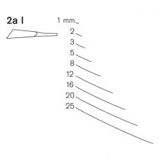 Pfeil Series 2a L - Spoon Bent Gouge - Left Skew Pfeil Series 2a L - Spoon Bent Gouge - Left Skew