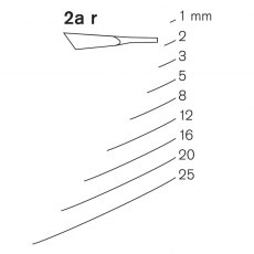 Pfeil Series 2a R - Spoon Bent Gouge - Right Skew Pfeil Series 2a R - Spoon Bent Gouge - Right Skew