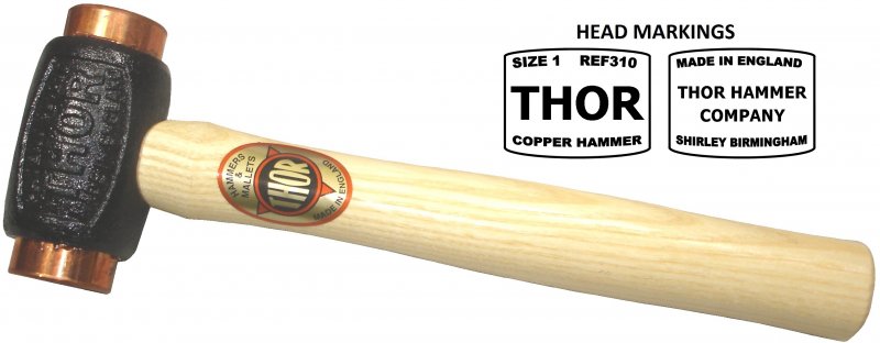 Thor Hammer Company Copper Hammer - Branded Head