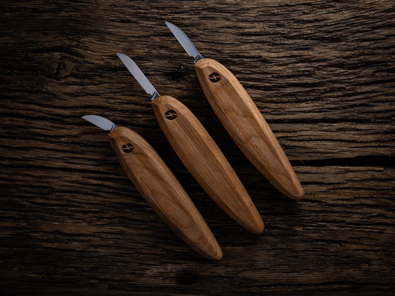 Flexcut Flexcut Pro Series 3 Pack of Knives with Full Size Handle FP200