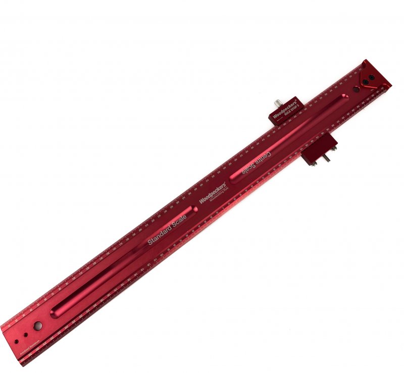 Friday Finds Woodpeckers 600mm Centre Scale/Standard Scale rule with Rule Stop 2 & End Stop