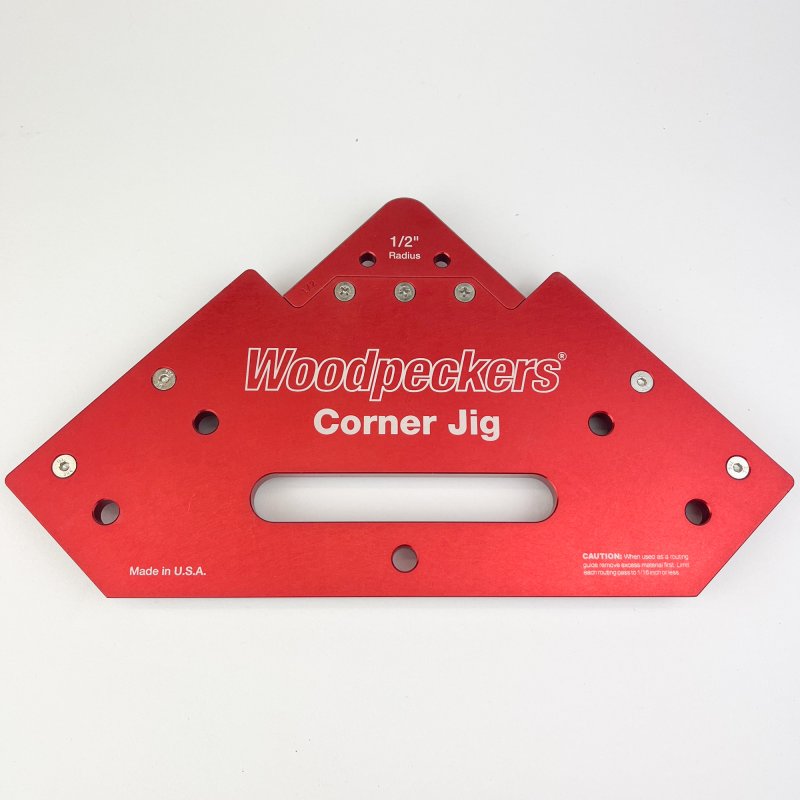 Friday Finds Woodpeckers Corner Jig (with 12 Radius and 6 Chamfer Attachments) [Preowned]