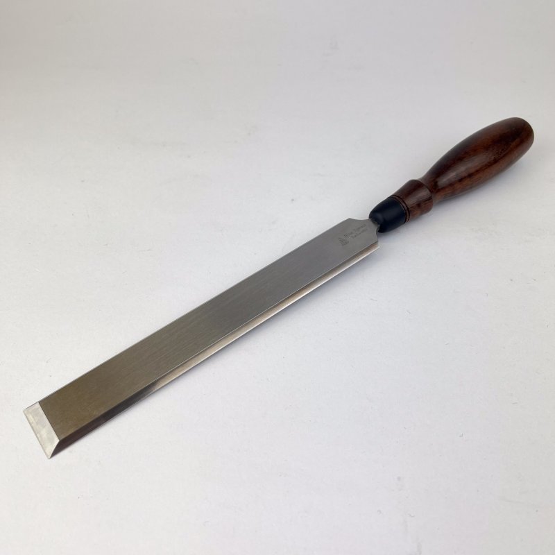 Friday Finds 1'' (25mm) Blue Spruce Paring Chisel (with Resin Infused Figured Handle) [Preowned, Unused]