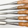 Friday Finds Lie-Nielsen Bevel Edge Chisels (O1 Steel) - Set of 5 in leather roll [Preowned, Unused]